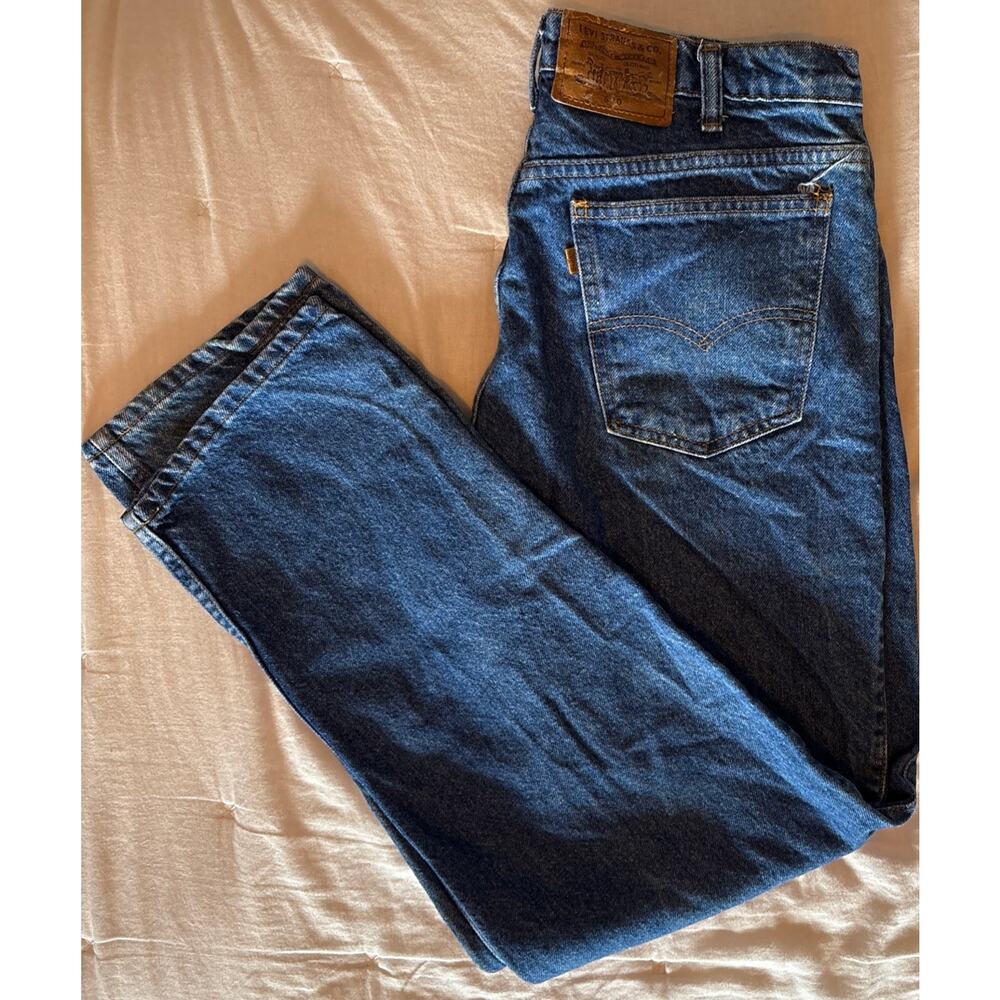 VTG Levi's 1992 540 Relaxed Fit Orange Tab Blue 5 Pocket Medium Wash 34x30